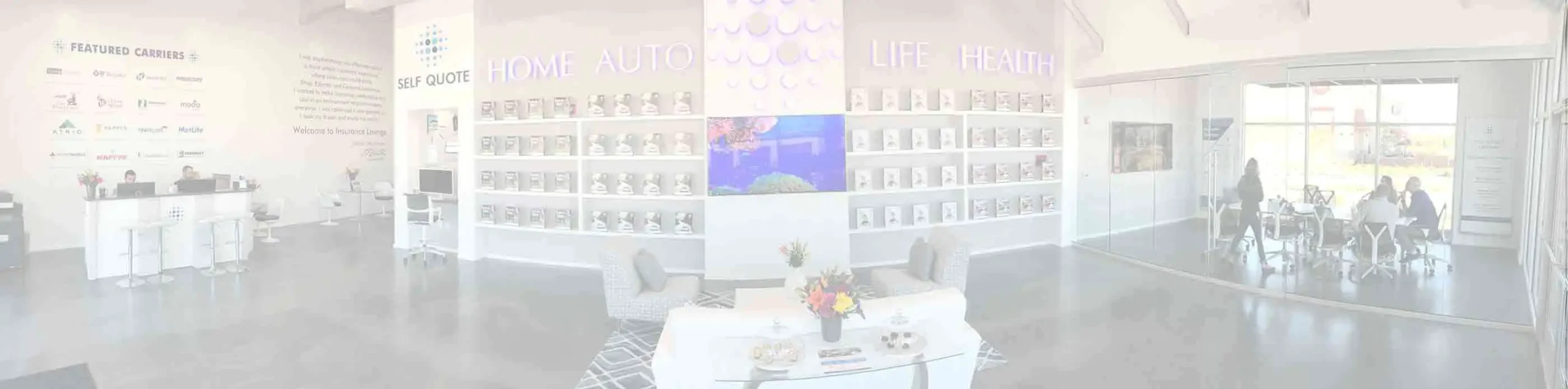Insurance Lounge storefront locations banner
