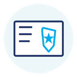 Government-issued military ID icon