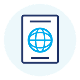 Passport document icon